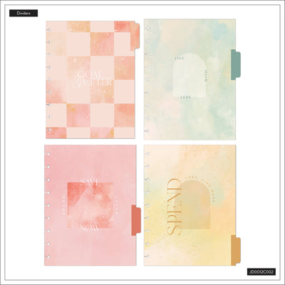 Textured Canvas Budget - Classic Guided Budget Journal - 40 Sheets