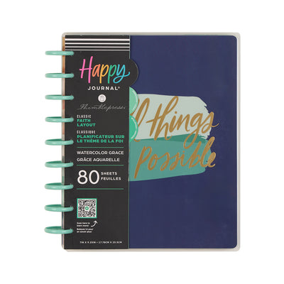 Watercolor Grace Faith - Classic Guided Faith Journal - 80 Sheets