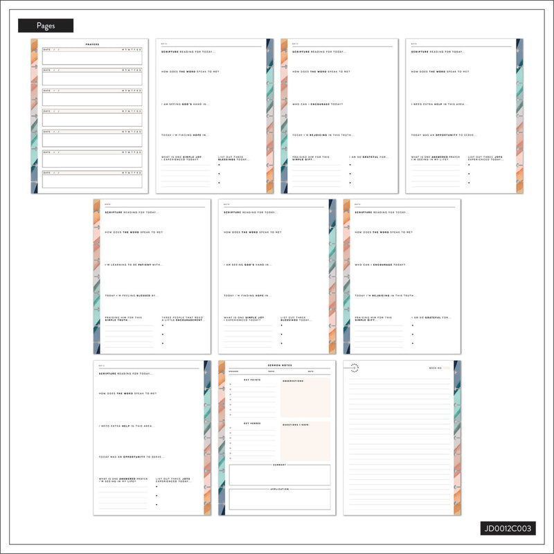 Watercolor Grace Faith - Classic Guided Faith Journal - 80 Sheets