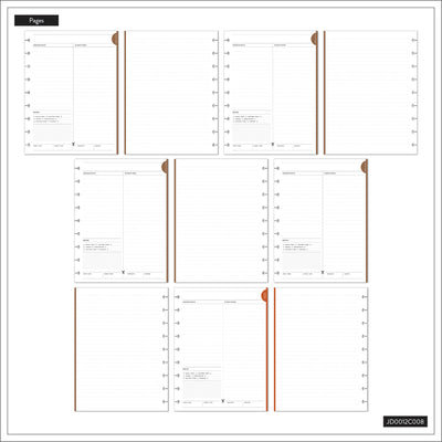 Rustic Roots Meal Planning - Classic Guided Meal Planning Journal - 80 Sheets