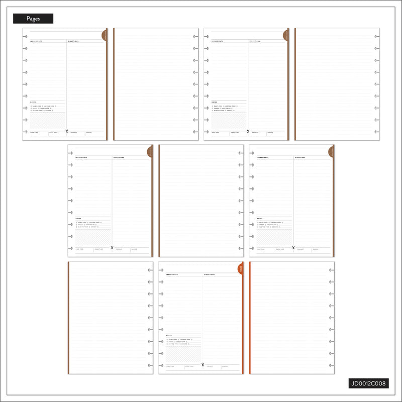 Rustic Roots Meal Planning - Classic Guided Meal Planning Journal - 80 Sheets