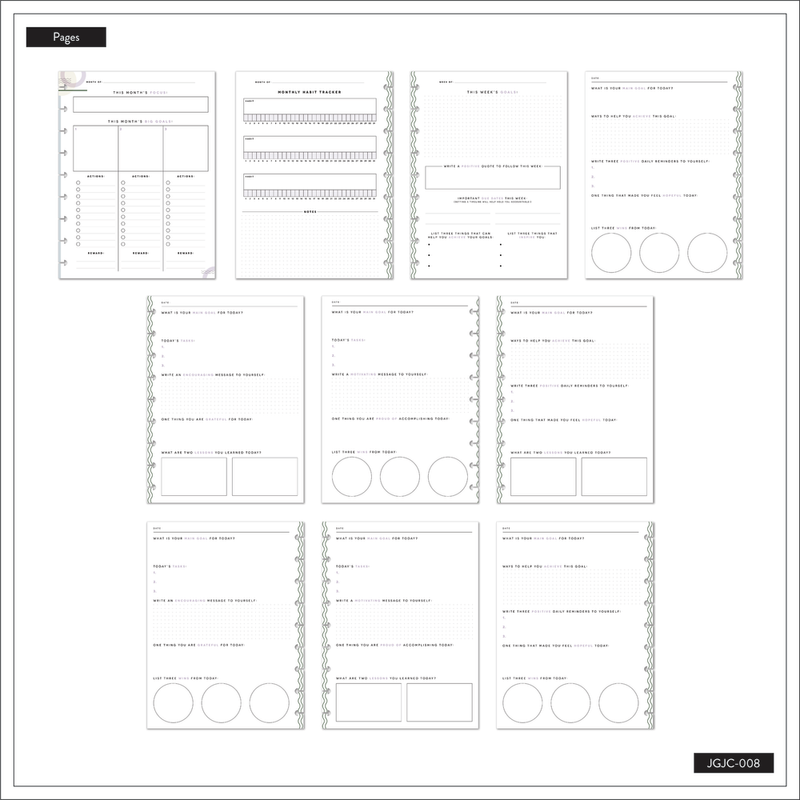 Mauve & Moss - Classic Guided Goals Journal - 80 Sheets