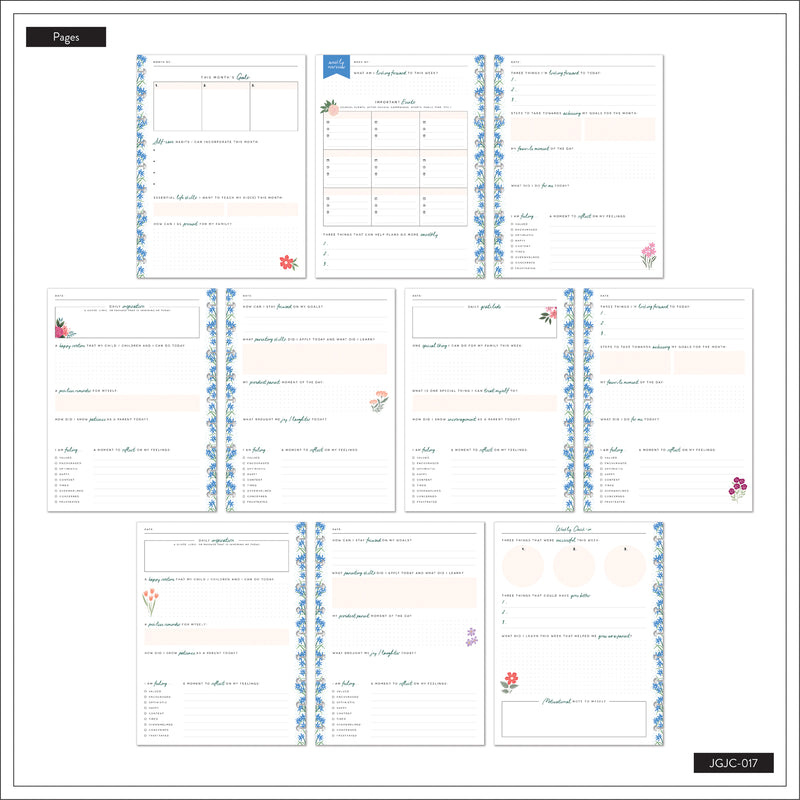 Cool Bloom Parenting - Classic Guided Parenting Journal - 80 Sheets