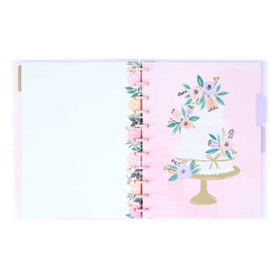 Garden Wedding - Dotted Lined Big Notebook - 60 Sheets