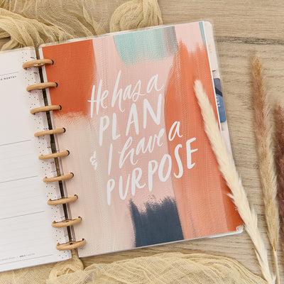 2027 Watercolor Grace Customizable Faith Planner - Classic Faith Layout - 12 Month