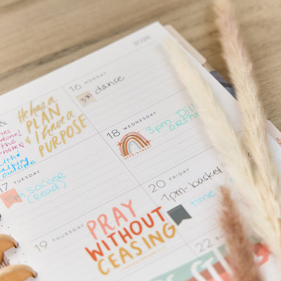 2033 Watercolor Grace Customizable Faith Planner - Classic Faith Layout - 12 Month