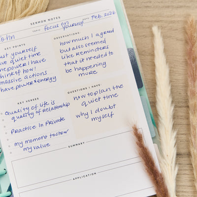 Watercolor Grace Faith - Classic Guided Faith Journal - 80 Sheets