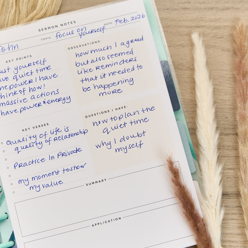 Watercolor Grace Faith - Classic Guided Faith Journal - 80 Sheets