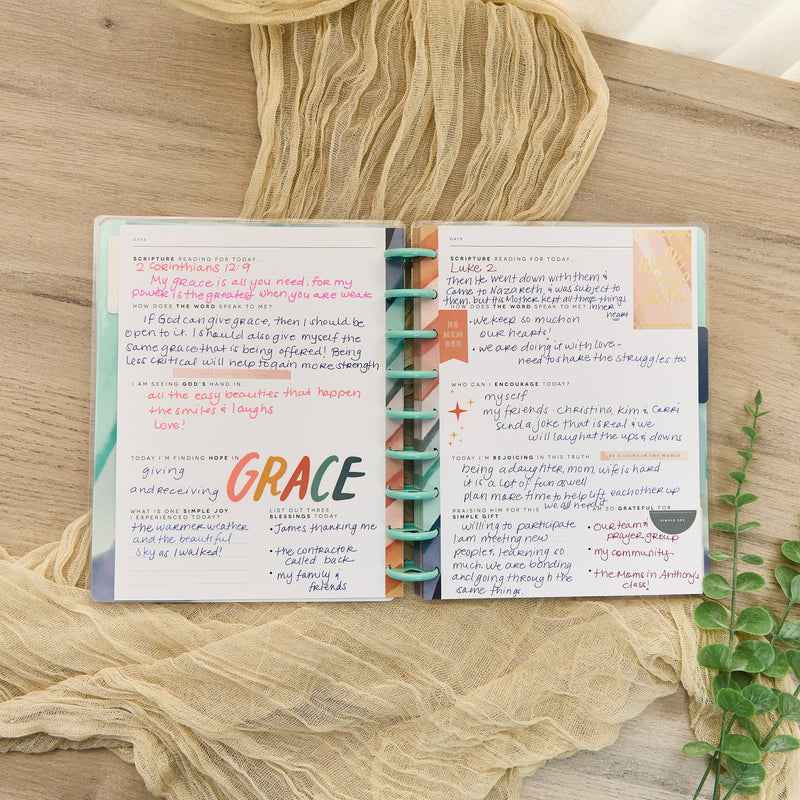Watercolor Grace Faith - Classic Guided Faith Journal - 80 Sheets