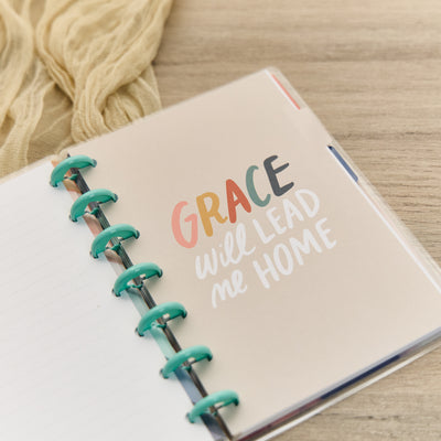 Watercolor Grace Faith - Dotted Lined Mini Notebook - 60 Sheets