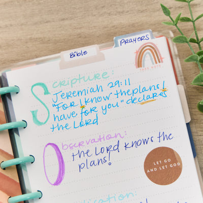 Watercolor Grace Faith - Dotted Lined Mini Notebook - 60 Sheets