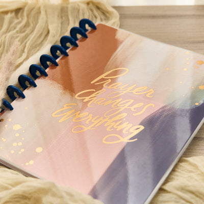 2034 Watercolor Grace Customizable Faith Planner - Big Faith Layout - 12 Month