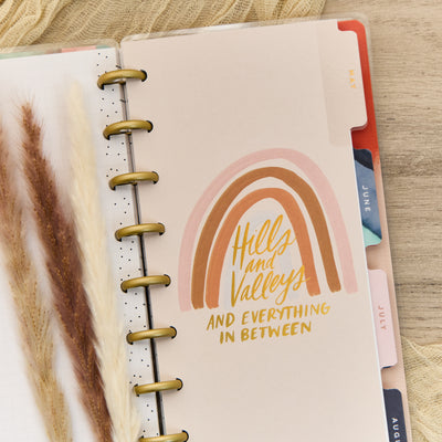 2027 Watercolor Grace Customizable Faith Planner - Skinny Classic Horizontal Layout - 12 Month