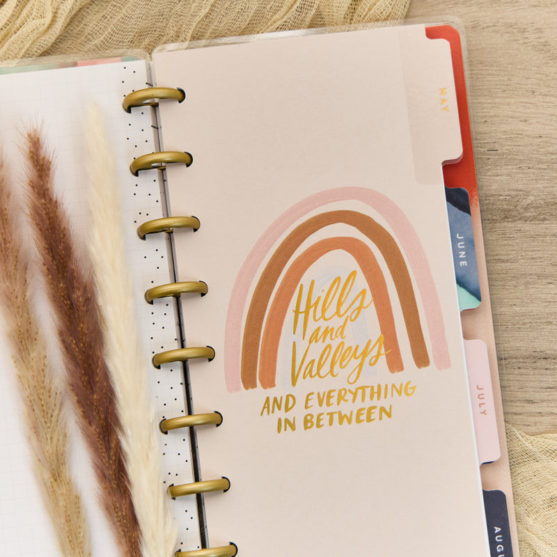 2027 Watercolor Grace Customizable Faith Planner - Skinny Classic Horizontal Layout - 12 Month