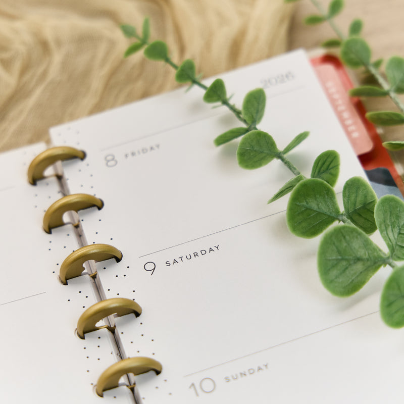 2036 Watercolor Grace Customizable Faith Planner - Skinny Classic Horizontal Layout - 12 Month