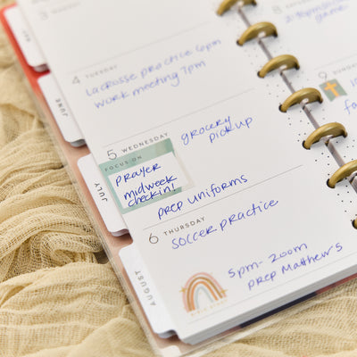 2030 Watercolor Grace Customizable Faith Planner - Skinny Classic Horizontal Layout - 12 Month