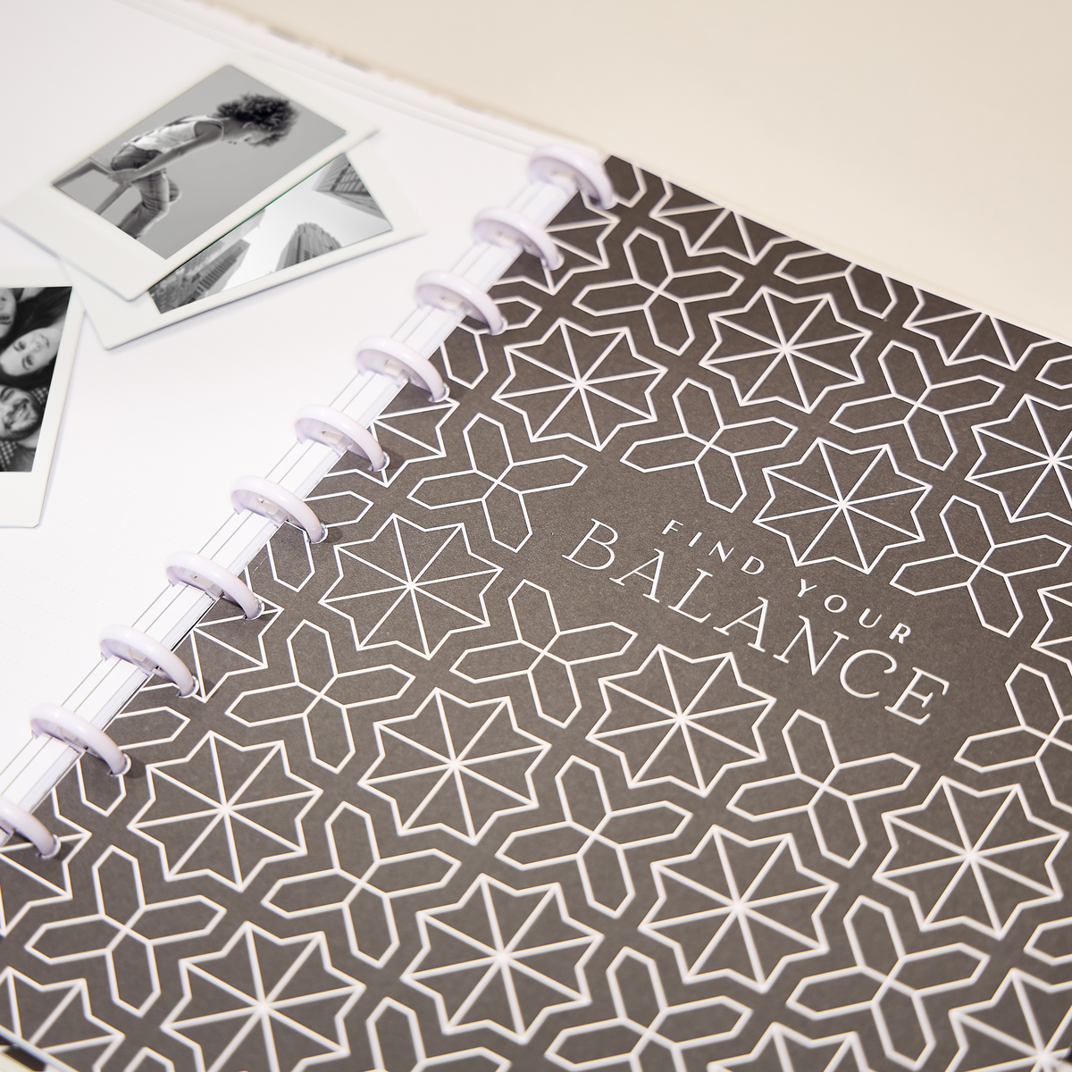 Layering Notebook Textured Tile - Dotted Lined Big Notebook - 60 Sheets – Happy Planner