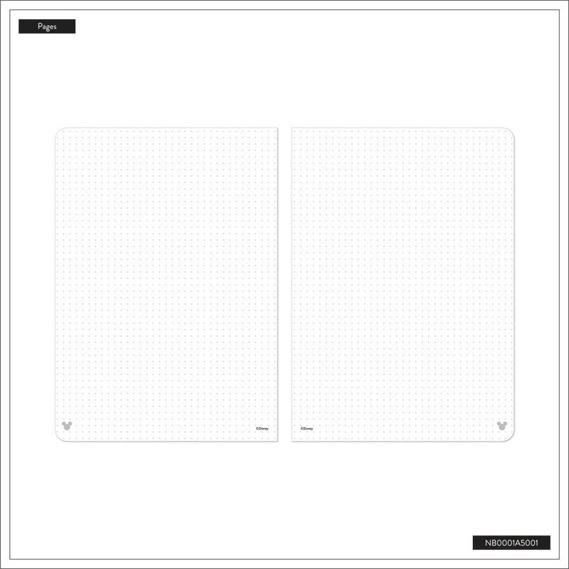 Premium Disney Mickey Mouse - Ivory - Dot Grid Book Bound Journal - 80 Sheets