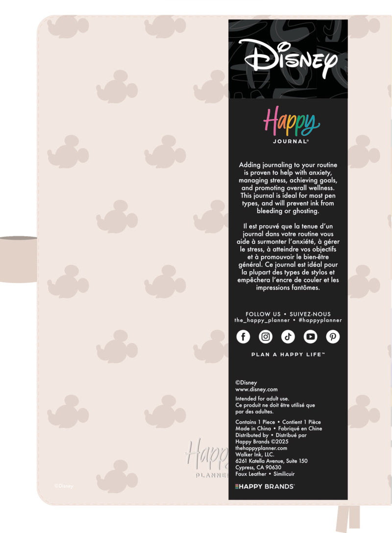 Premium Disney Mickey Mouse - Ivory - Dot Grid Book Bound Journal - 80 Sheets