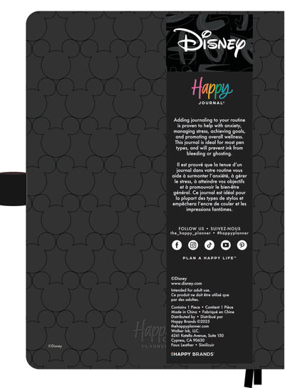 Premium Disney Mickey Mouse - Obsidian - Dot Grid Book Bound Journal - 80 Sheets