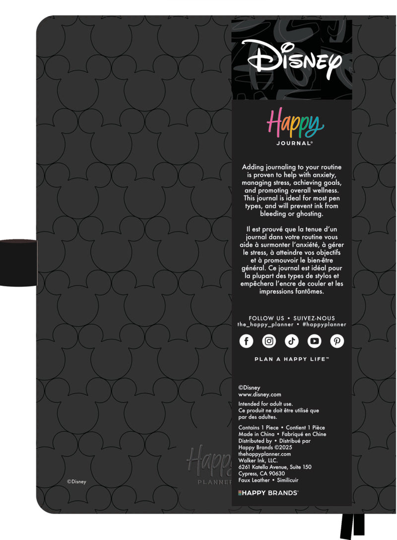 Premium Disney Mickey Mouse - Obsidian - Dot Grid Book Bound Journal - 80 Sheets