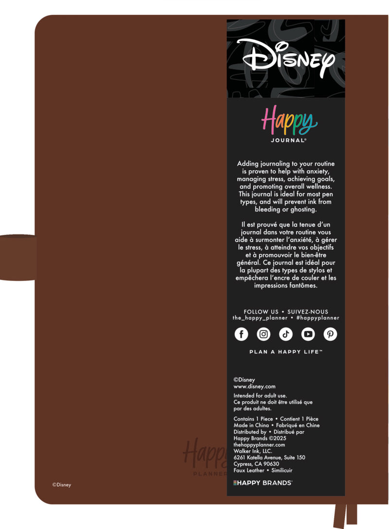 Premium Disney Mickey Mouse - Espresso - Dot Grid Book Bound Journal - 80 Sheets