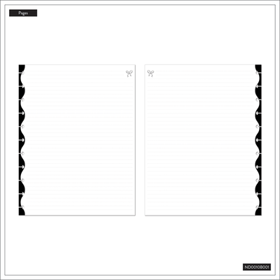 Sweet & Simple - Dotted Lined Big Notebook - 60 Sheets