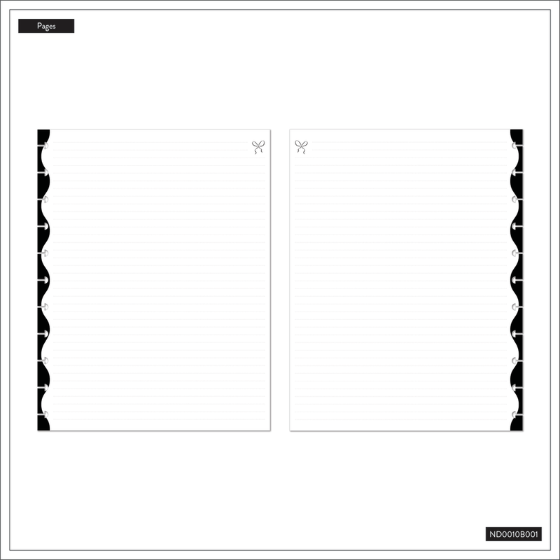 Sweet & Simple - Dotted Lined Big Notebook - 60 Sheets