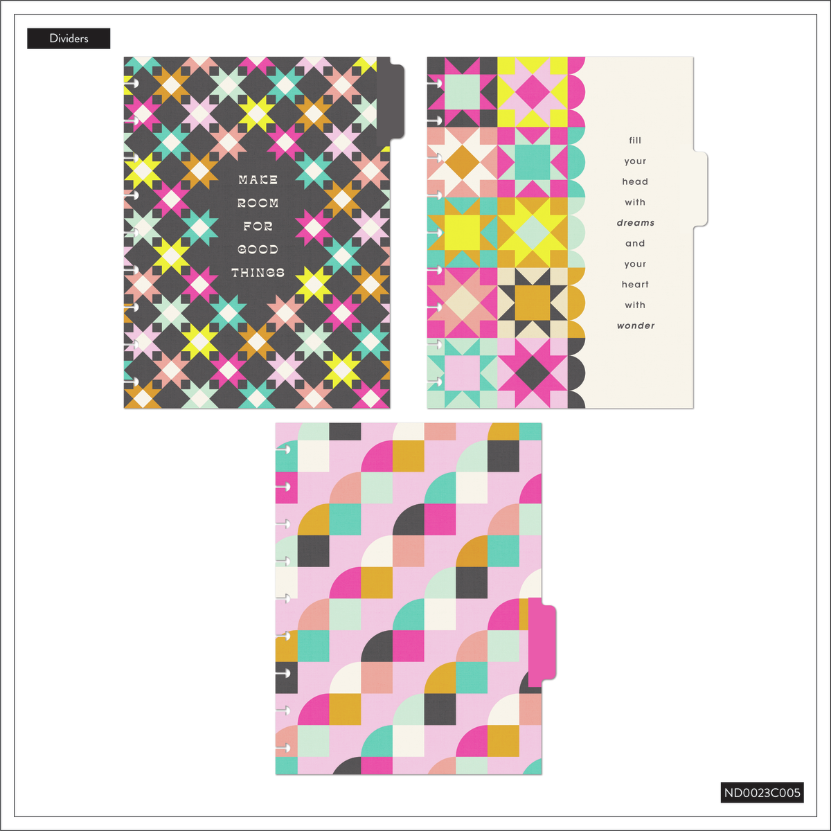 Happy Patchwork - Dotted Lined Classic Notebook - 60 Sheets – Happy Planner