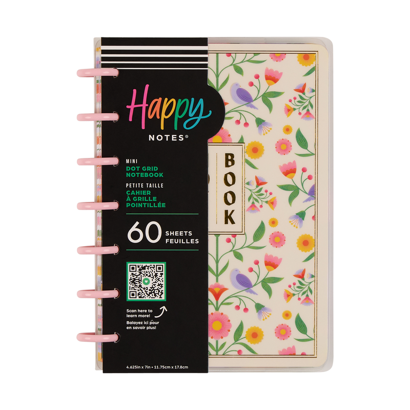 Bloom & Glow - Dot Grid Mini Notebook - 60 Sheets – Happy Planner