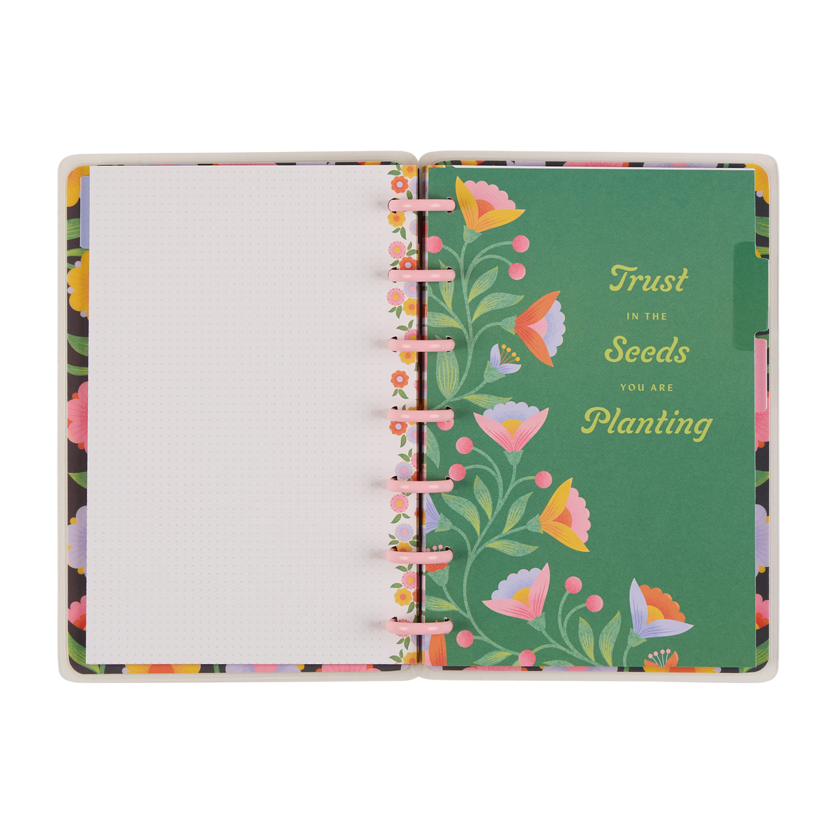 Bloom Notebook Bloom & Glow - Dot Grid Mini Notebook - 60 Sheets – Happy Planner