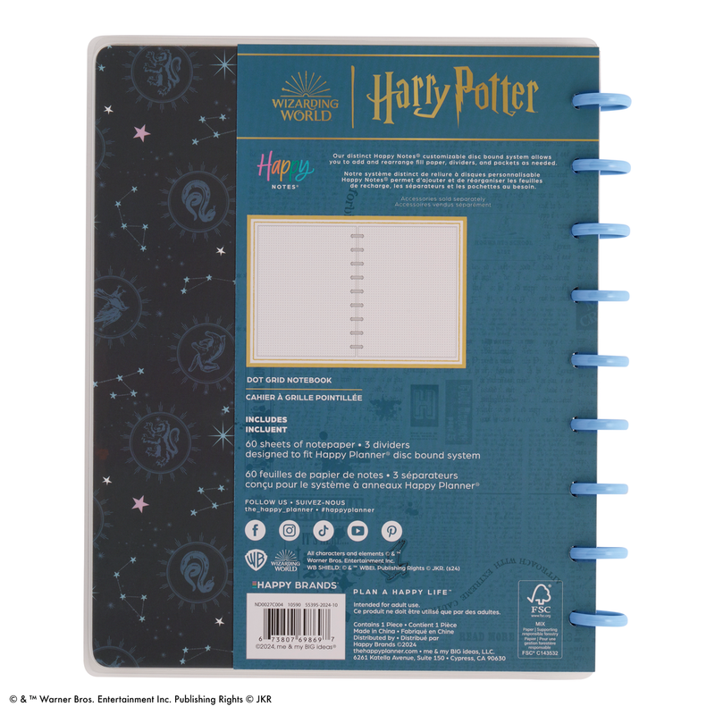 Harry Potter - Dot Grid Classic Notebook - 60 Sheets