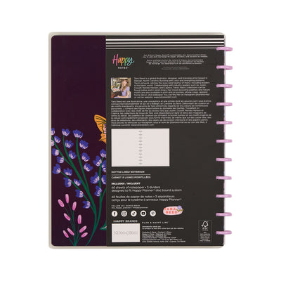 Butterfly Botanics - Dotted Lined Big Notebook - 60 Sheets