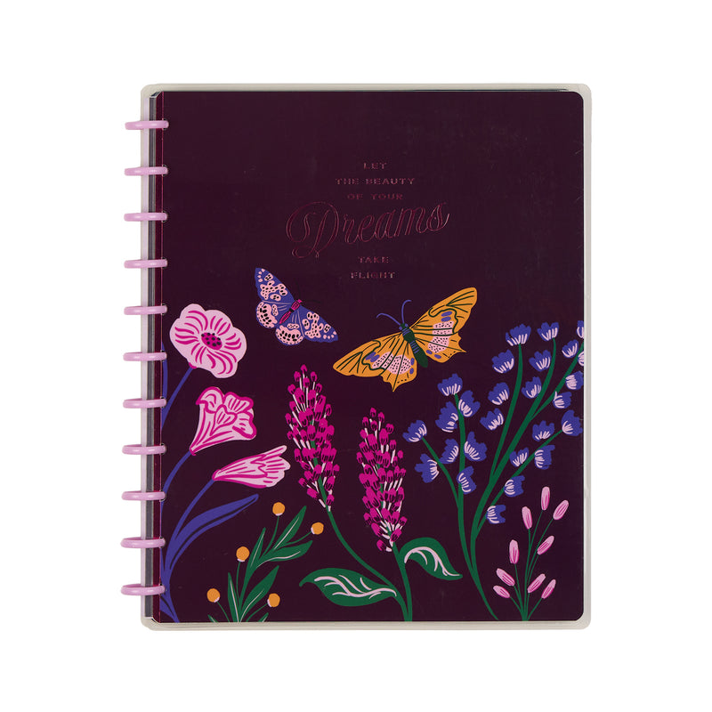 Butterfly Botanics - Dotted Lined Big Notebook - 60 Sheets