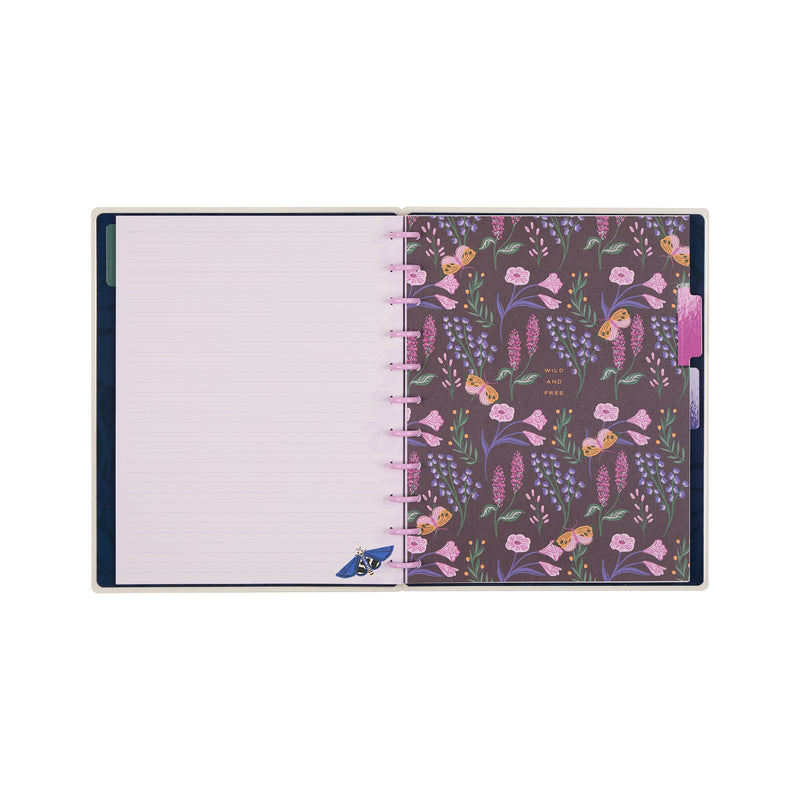 Butterfly Botanics - Dotted Lined Big Notebook - 60 Sheets