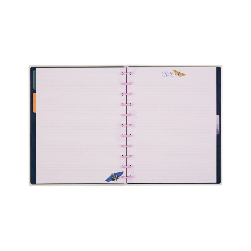Butterfly Botanics - Dotted Lined Big Notebook - 60 Sheets