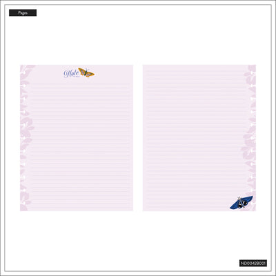 Butterfly Botanics - Dotted Lined Big Notebook - 60 Sheets