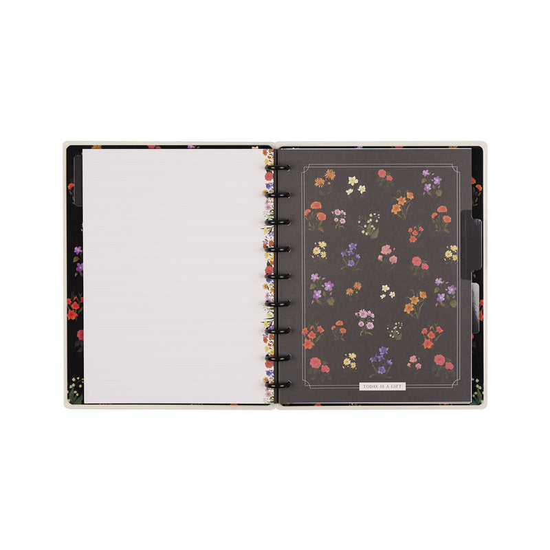 Dark Garden - Dotted Lined Classic Notebook - 60 Sheets