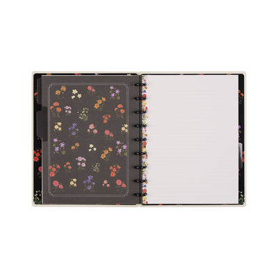 Dark Garden - Dotted Lined Classic Notebook - 60 Sheets
