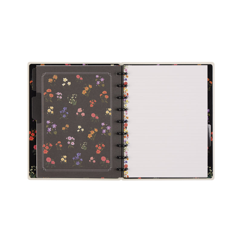 Dark Garden - Dotted Lined Classic Notebook - 60 Sheets