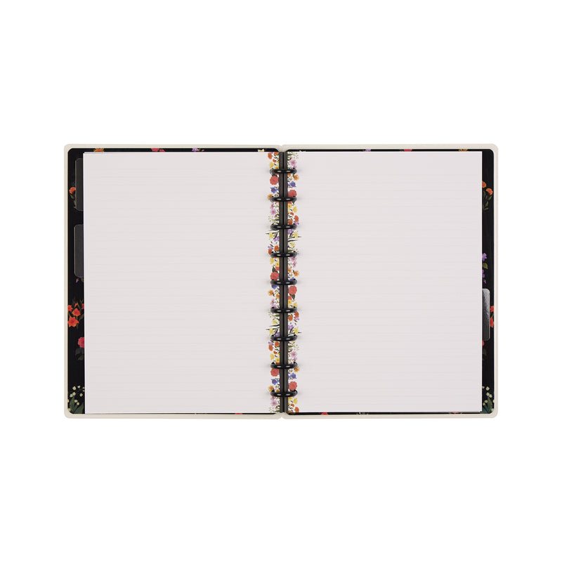Dark Garden - Dotted Lined Classic Notebook - 60 Sheets