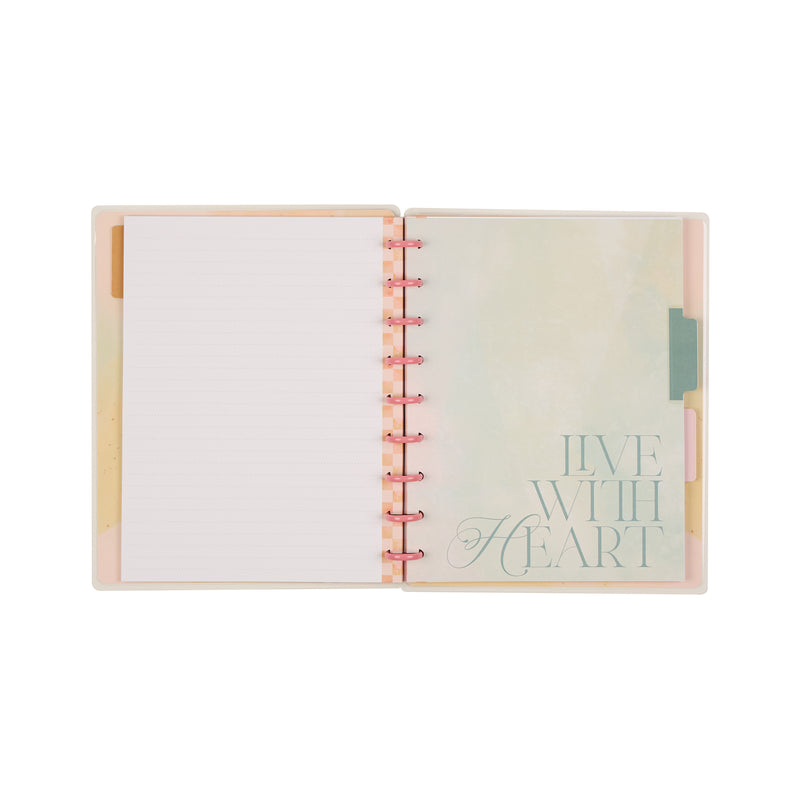 Textured Canvas - Dotted Lined Classic Notebook - 60 Sheets