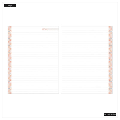 Textured Canvas - Dotted Lined Classic Notebook - 60 Sheets
