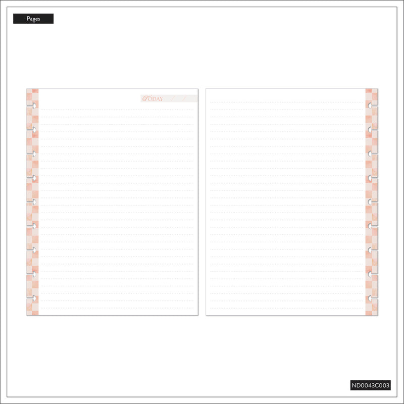 Textured Canvas - Dotted Lined Classic Notebook - 60 Sheets
