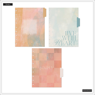 Textured Canvas - Dotted Lined Classic Notebook - 60 Sheets