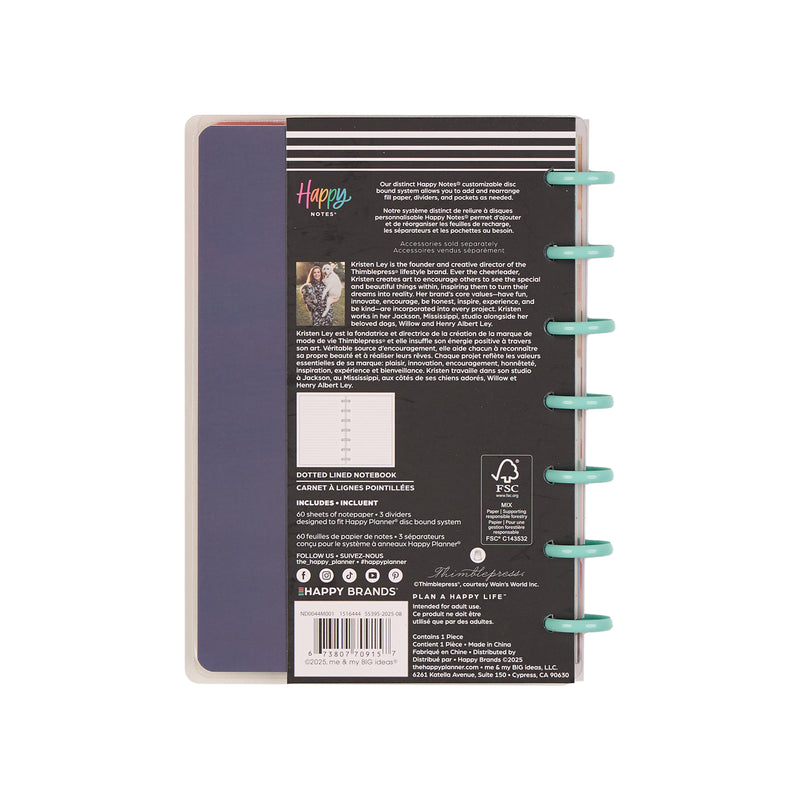 Watercolor Grace Faith - Dotted Lined Mini Notebook - 60 Sheets