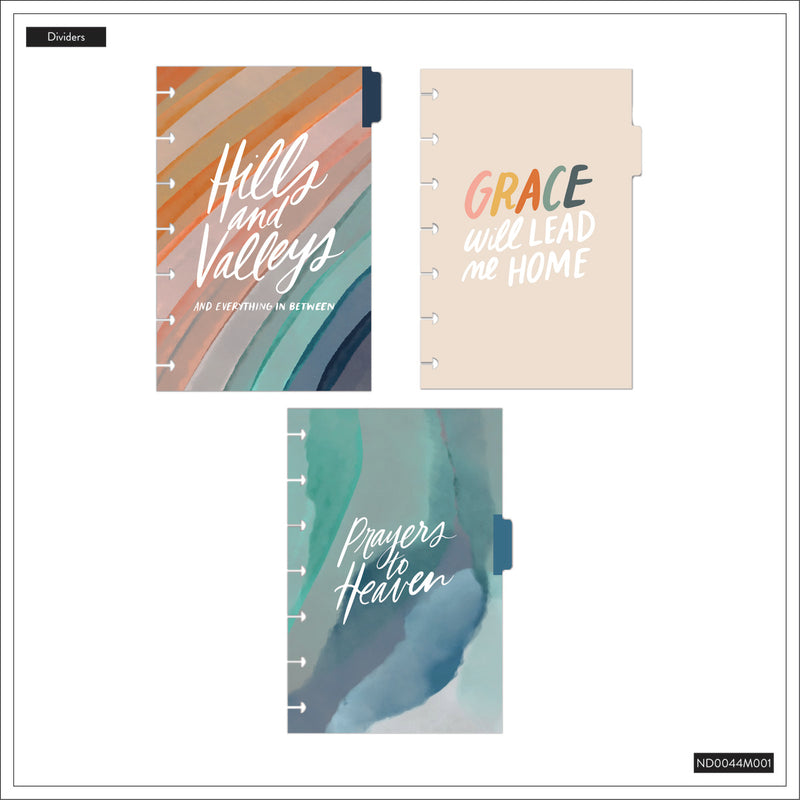 Watercolor Grace Faith - Dotted Lined Mini Notebook - 60 Sheets