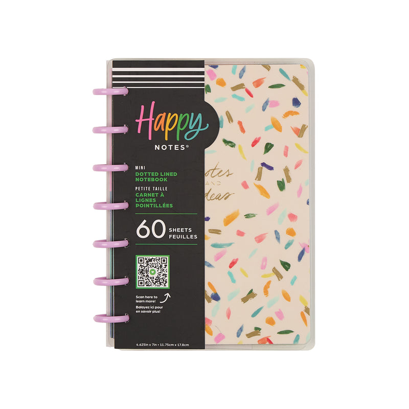 Floral Energy - Dotted Lined Mini Notebook - 60 Sheets