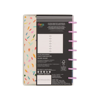 Floral Energy - Dotted Lined Mini Notebook - 60 Sheets