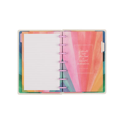 Floral Energy - Dotted Lined Mini Notebook - 60 Sheets